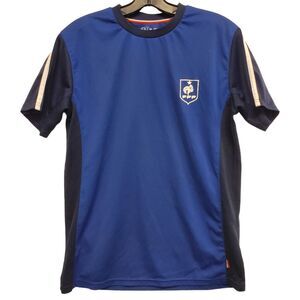 FRANCE FFF Jersey Mens Medium Blue EQUIPE DE FRANCE Soccer FIFA World Cup
